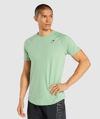 Gymshark Bold Muške T Shirts Zelene | HR 2422LIS